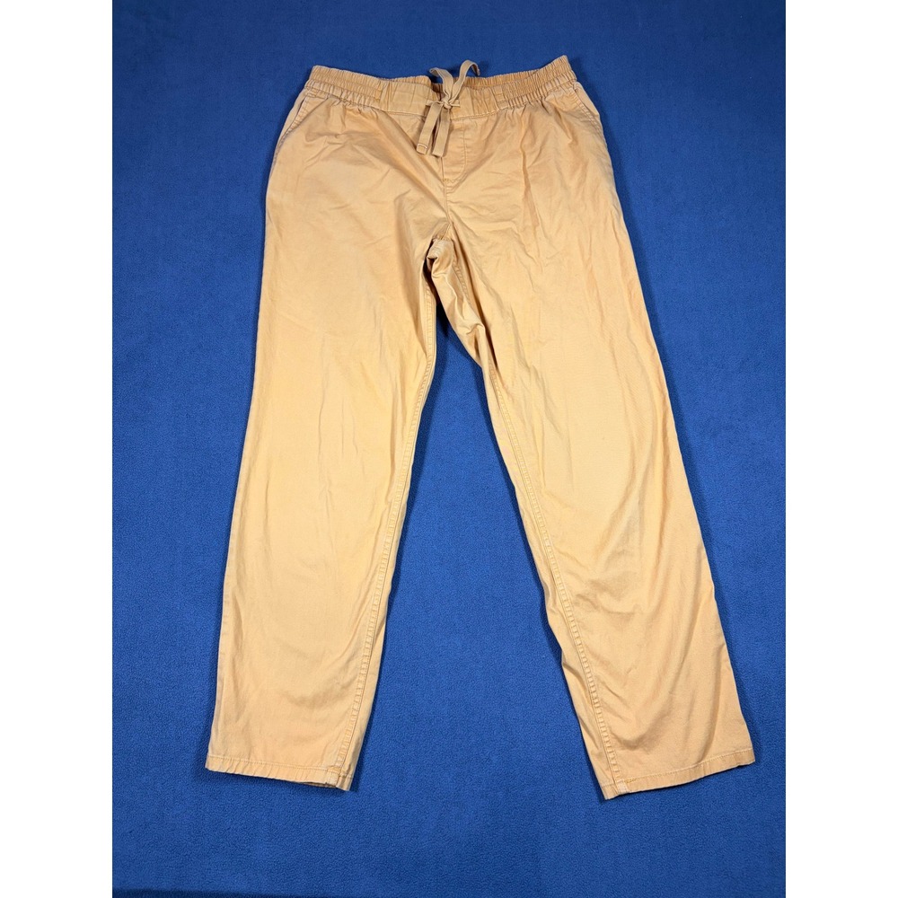 Old Navy Chino‎ Pants Women 2 Yellow Elastic Waist Drawstring Casual